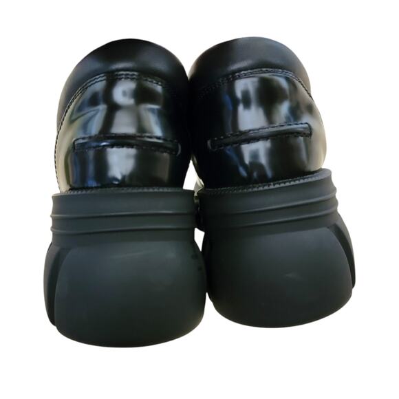 Gucci Black Horsebit Magnum Leather Lug Sole Loafer 9 39 656869 - Picture 7 of 15